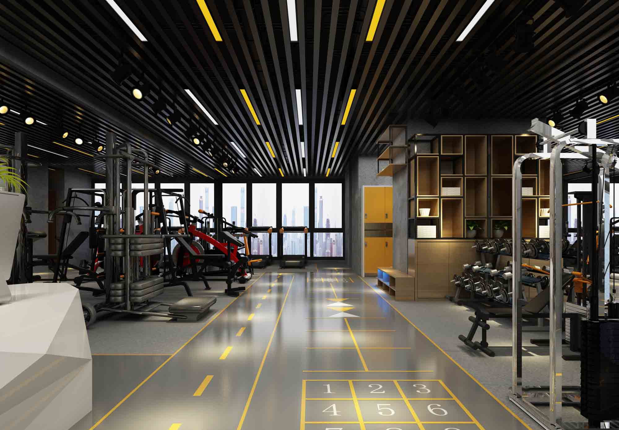 健身房裝修對以下幾大功能區(qū)的要求