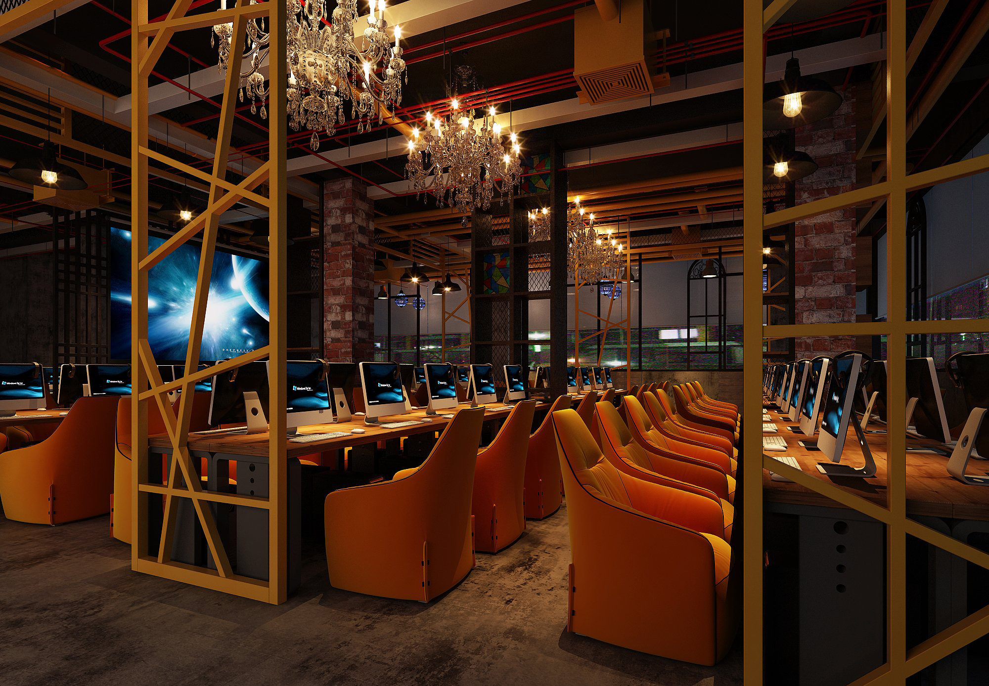 南京網(wǎng)咖設(shè)計(jì)公司 電競主題網(wǎng)咖如何設(shè)計(jì)裝修